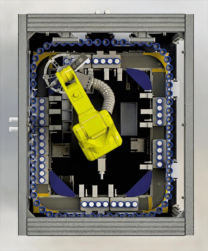 Sequenzielle Montagelinie - Ansicht von Oben, PGC-Technologies AG